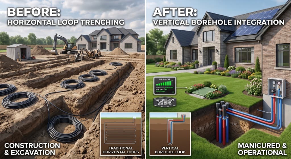 Geothermal Ground-Source Heat Pumps: Closed-Loop Borehole Physics & 30-Year ROI